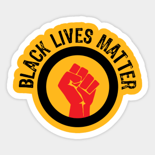 Black Lives Matter stop racism Sticker